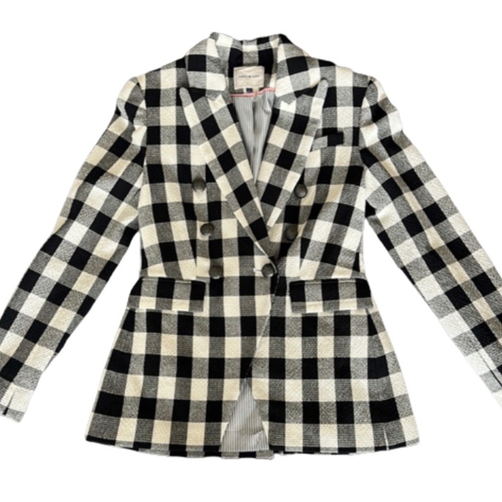 Court and Rowe Black & White Plaid Blazer